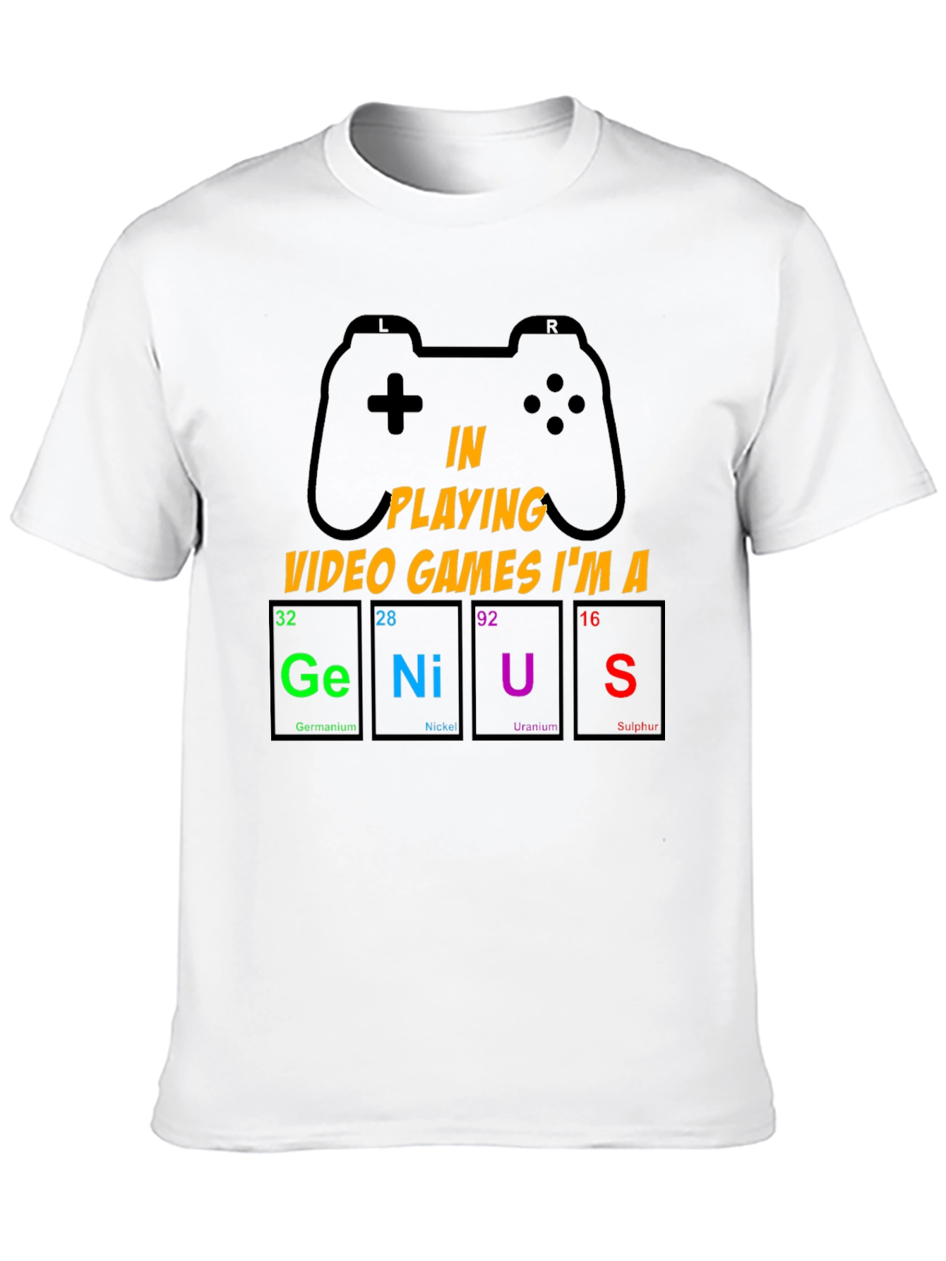 Gamer Genius T-Shirt: Periodic Table Design