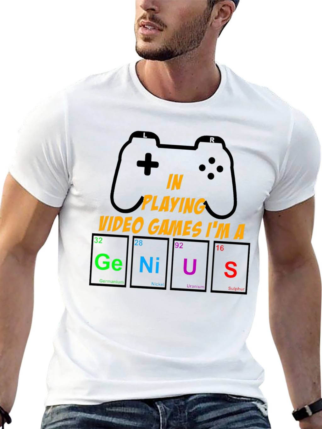 Gamer Genius T-Shirt: Periodic Table Design