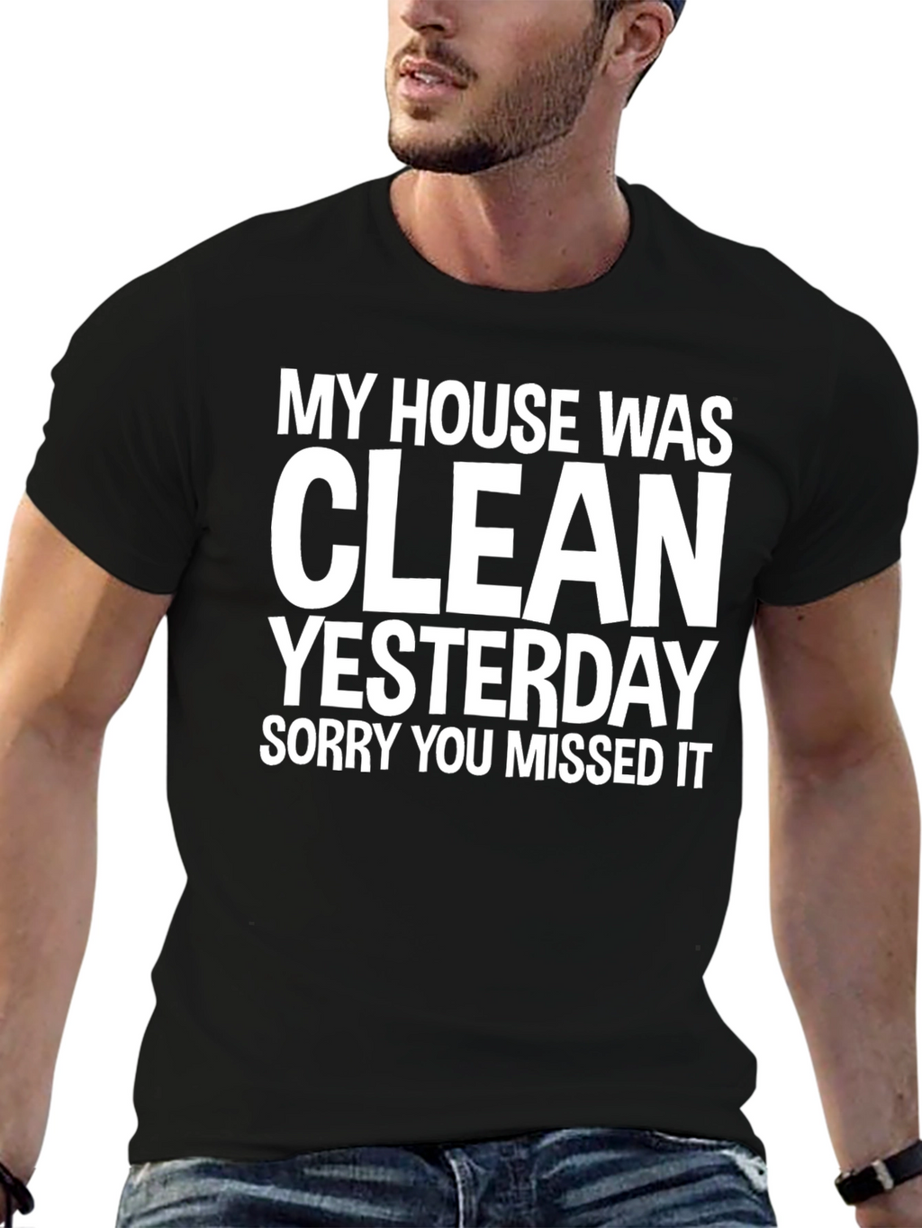 Funny Clean Yesterday Graphic Tee