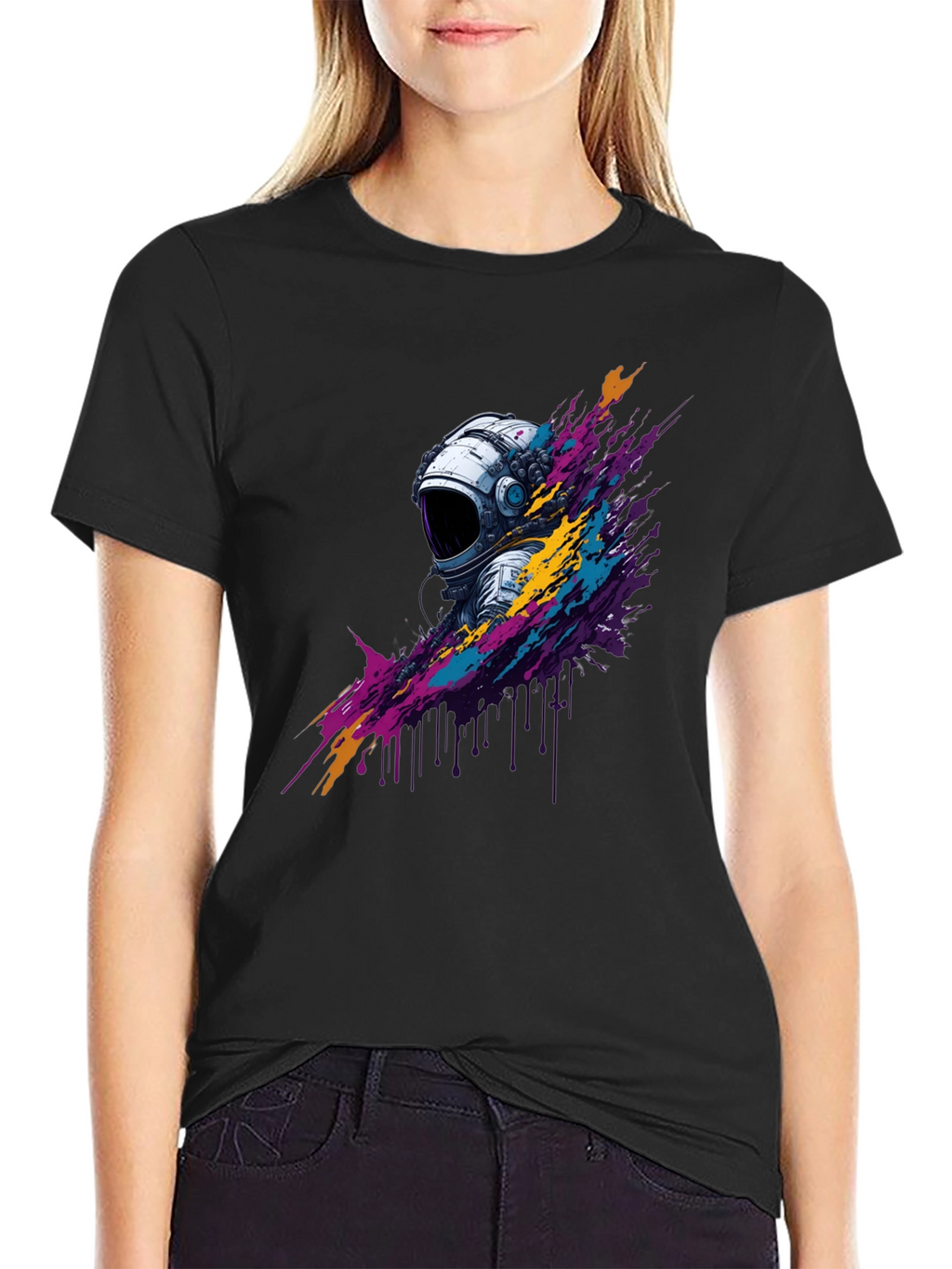 Astronaut Splash Graphic T-Shirt - Unique Design