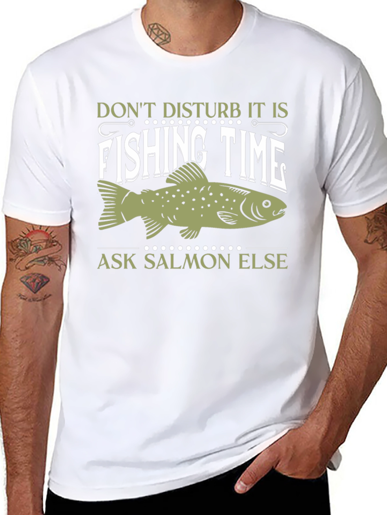 Fishing Time T-Shirt - Ask Salmon Else!