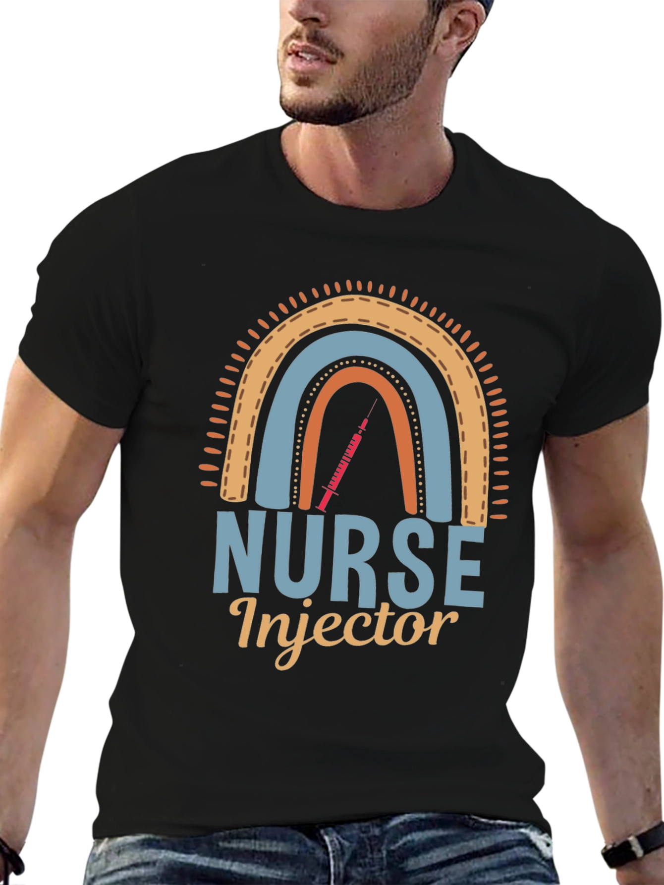 Nurse Injector Rainbow Graphic Tee