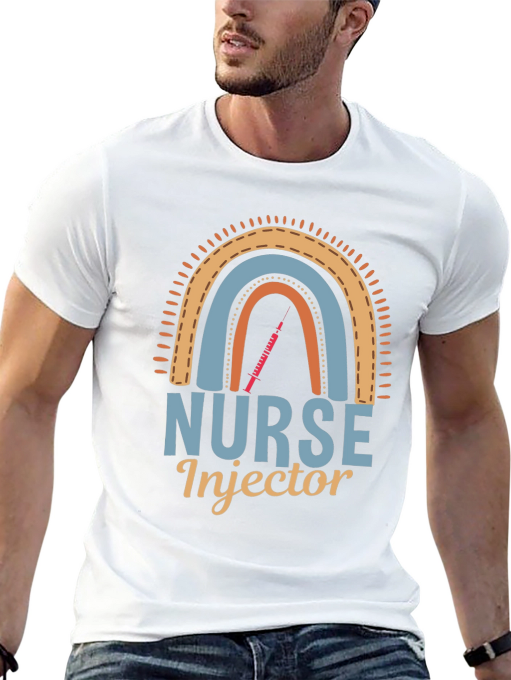 Nurse Injector Rainbow Graphic Tee