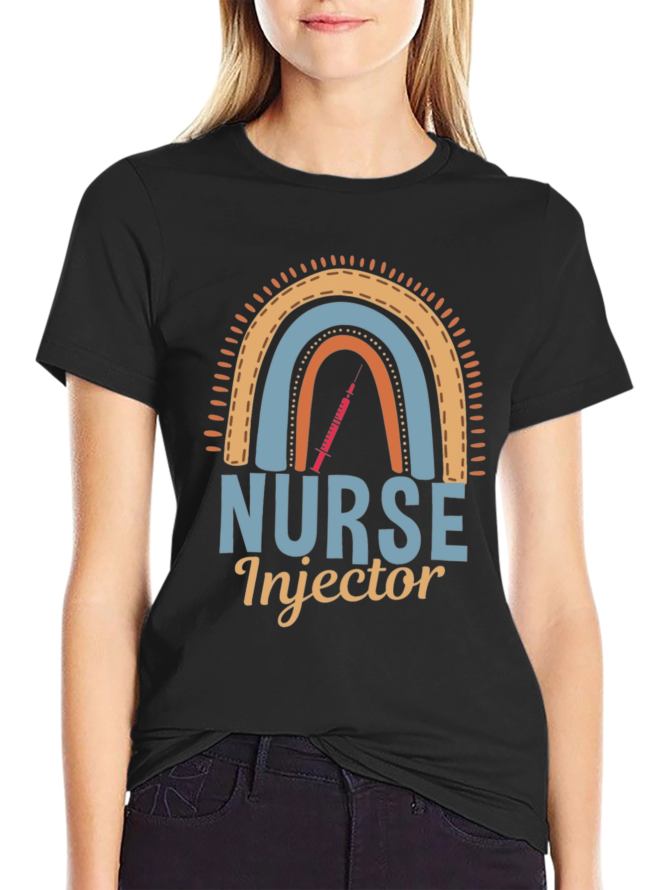 Nurse Injector Rainbow Graphic Tee