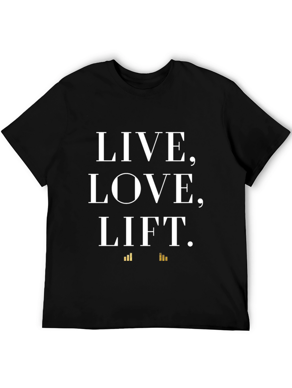 Live Love Lift Graphic Tee - Black Cotton Shirt