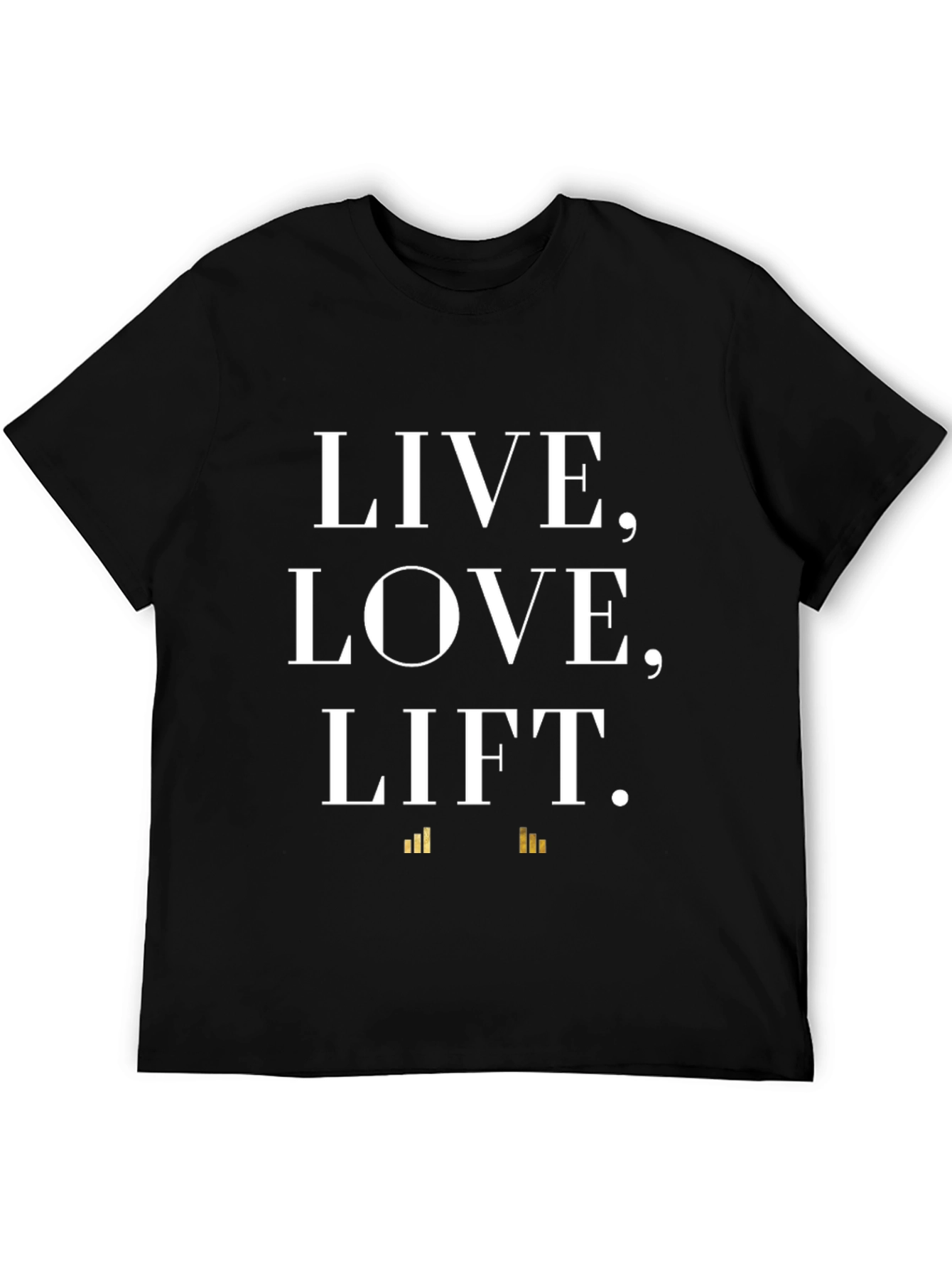 Live Love Lift Graphic Tee - Black Cotton Shirt
