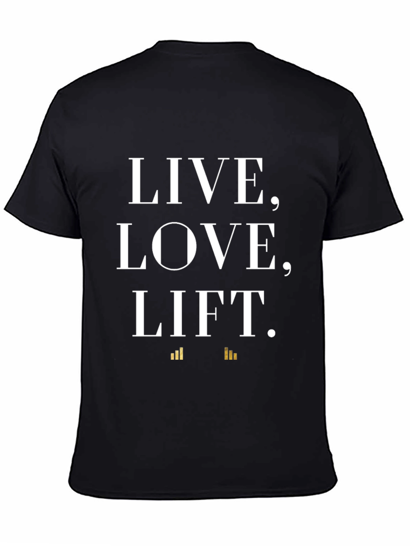 Live Love Lift Graphic Tee - Black Cotton Shirt