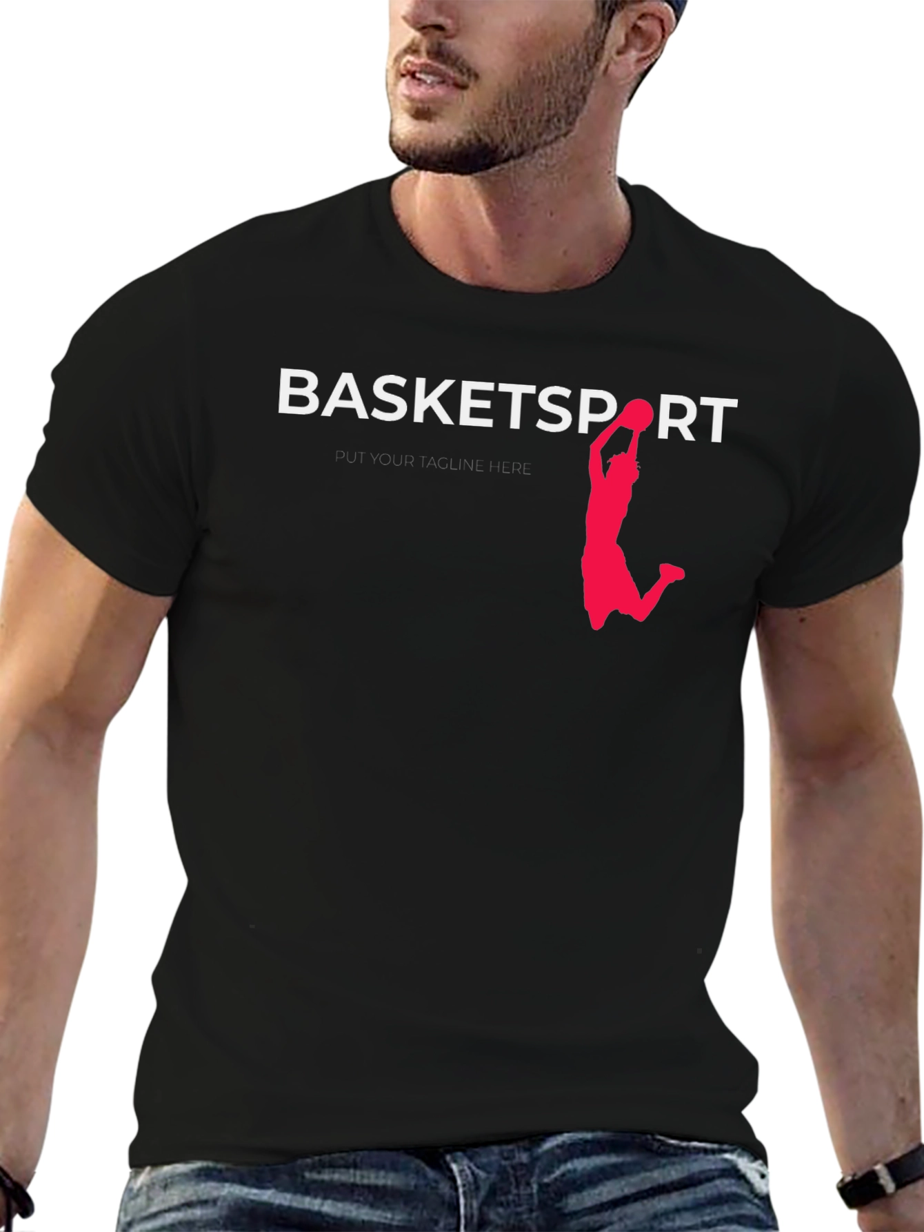 BasketSport Graphic T-Shirt - Black