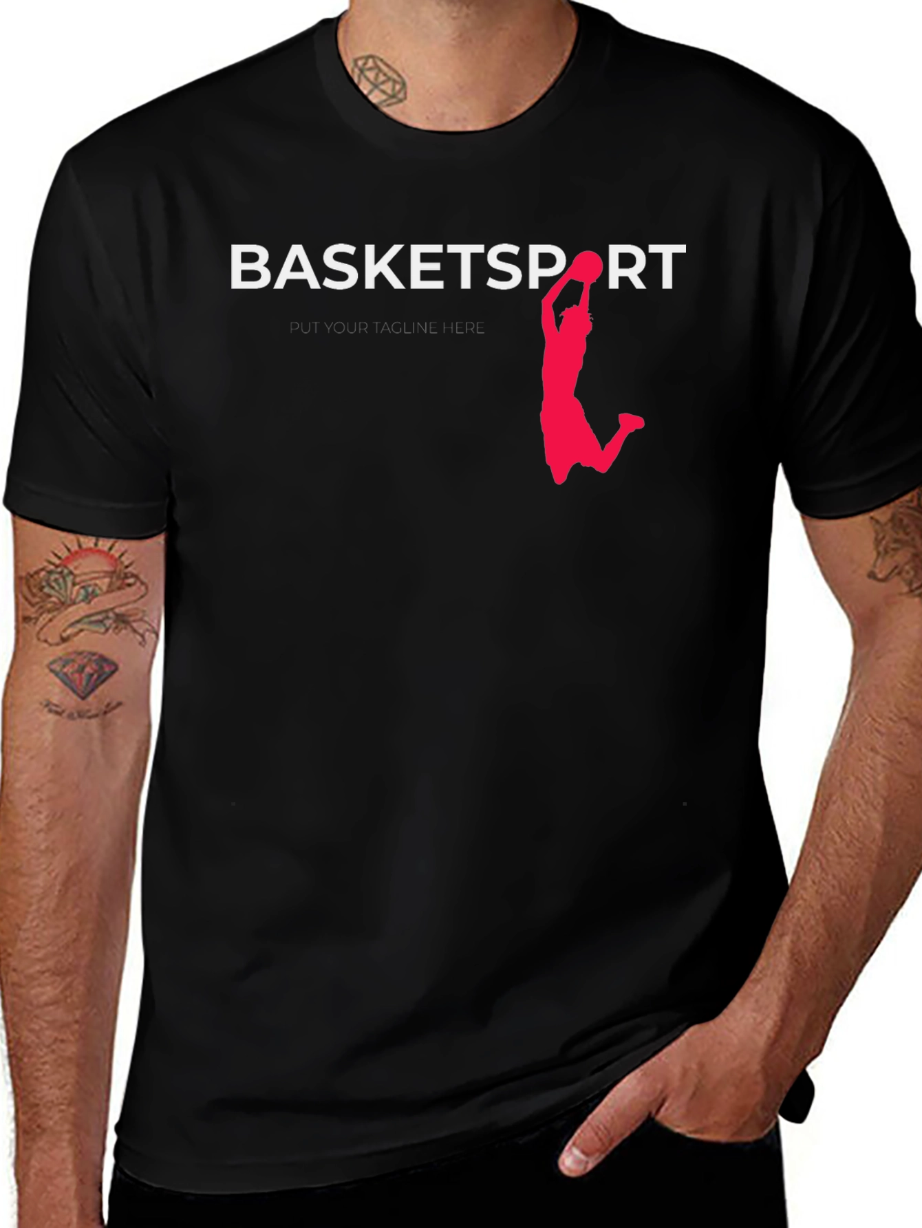 BasketSport Graphic T-Shirt - Black