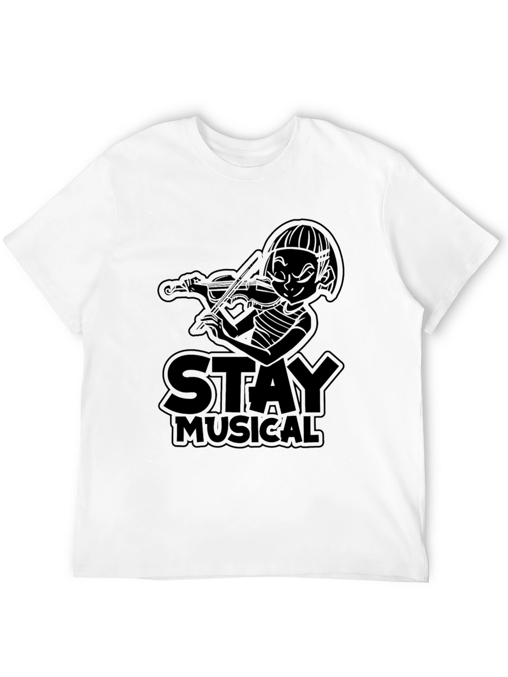 Stay Musical Black Graphic Tee