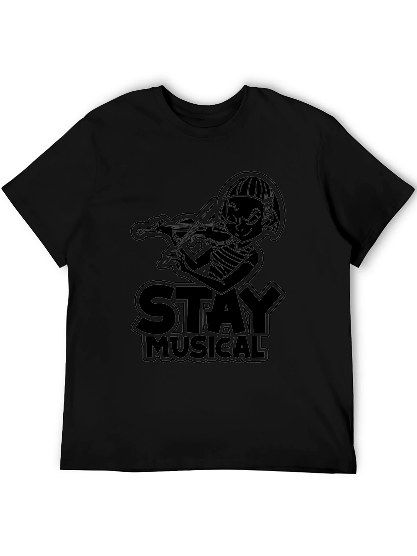 Stay Musical Black Graphic Tee