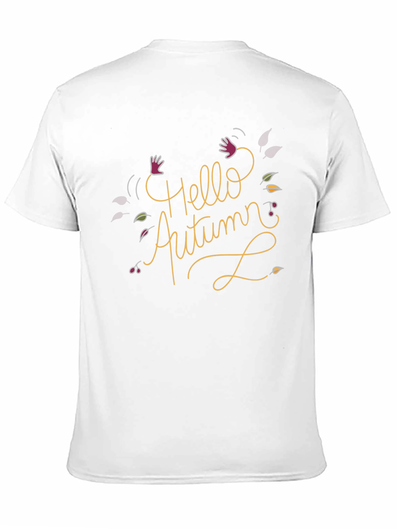 Hello Autumn Black Graphic Tee