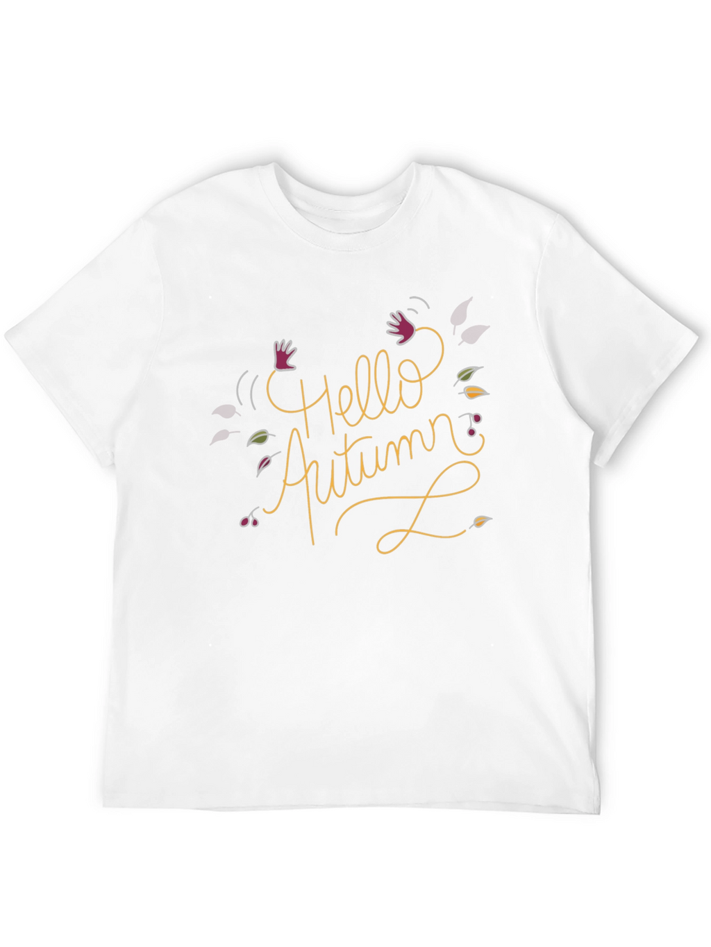 Hello Autumn Black Graphic Tee