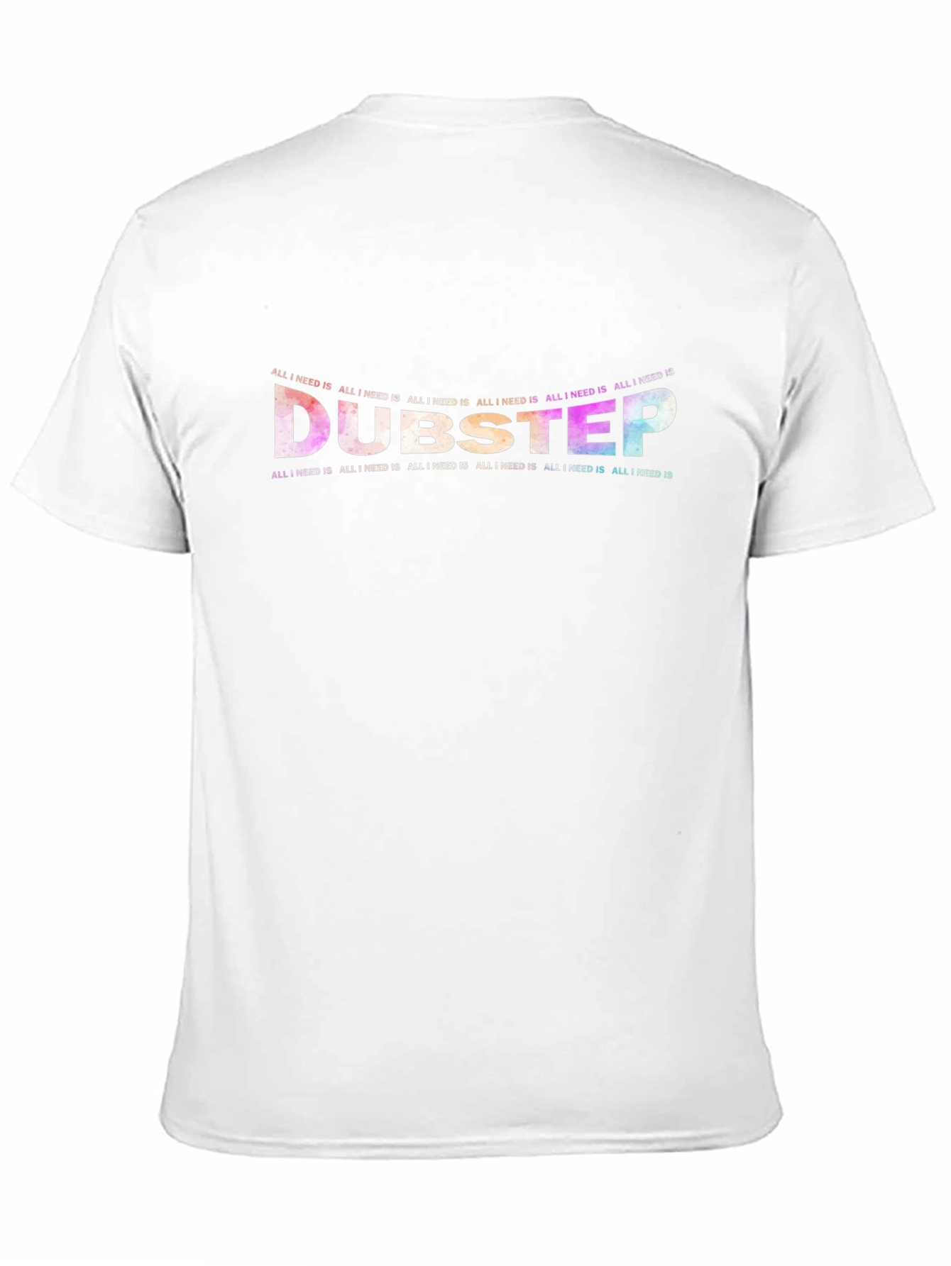 Dubstep Graphic Print Black T-Shirt