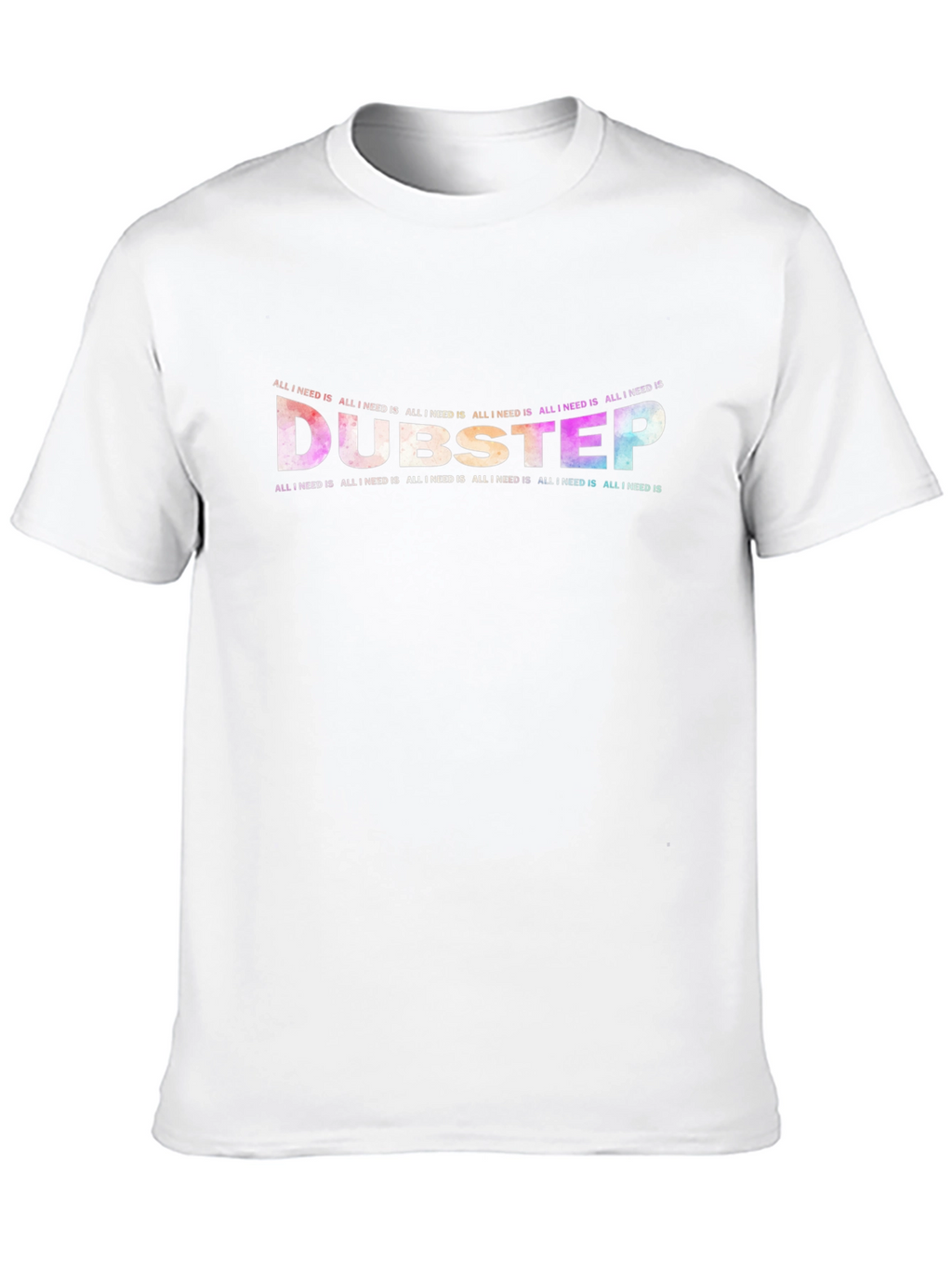 Dubstep Graphic Print Black T-Shirt