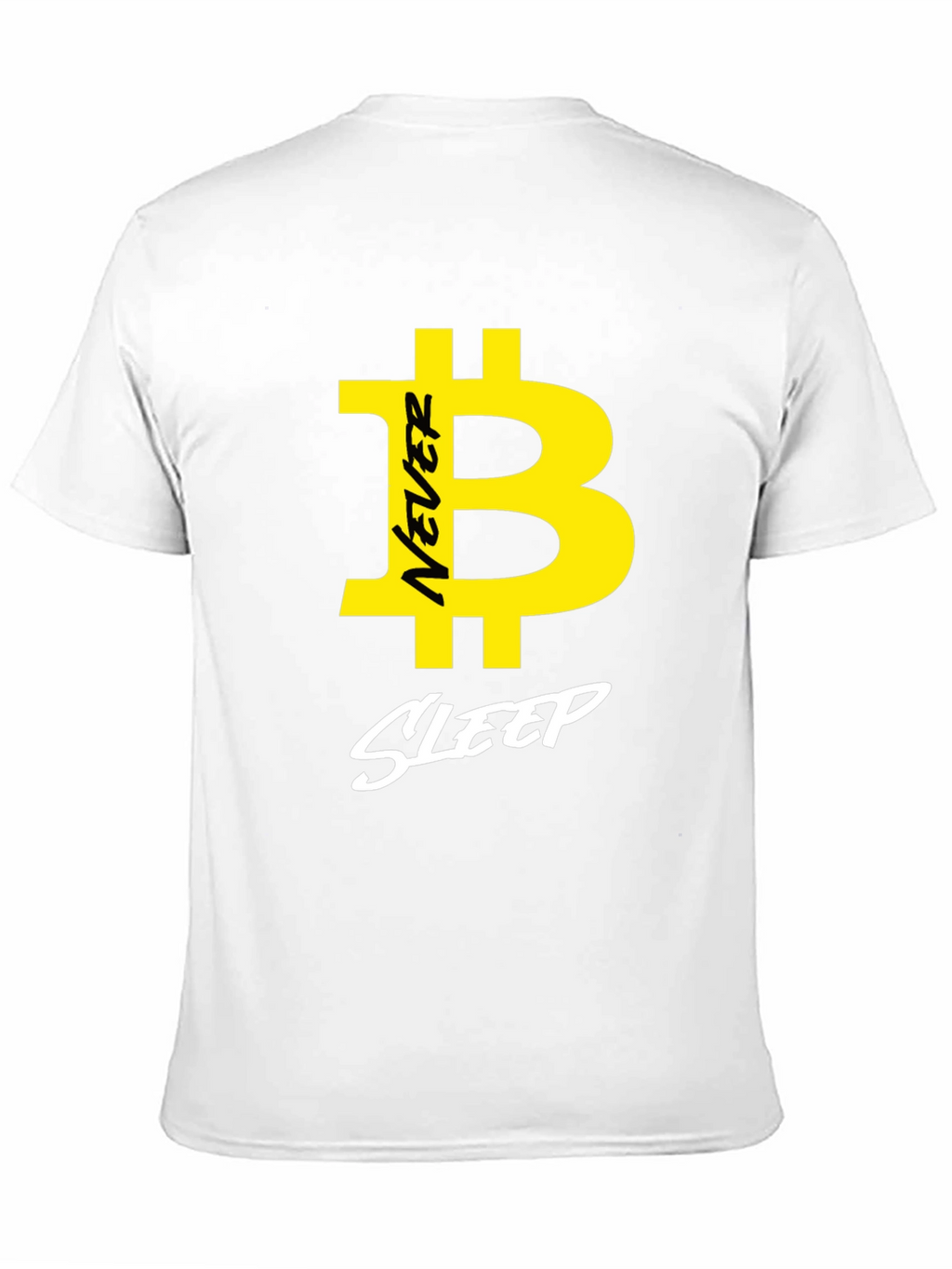 Never Sleep Bitcoin Graphic T-Shirt