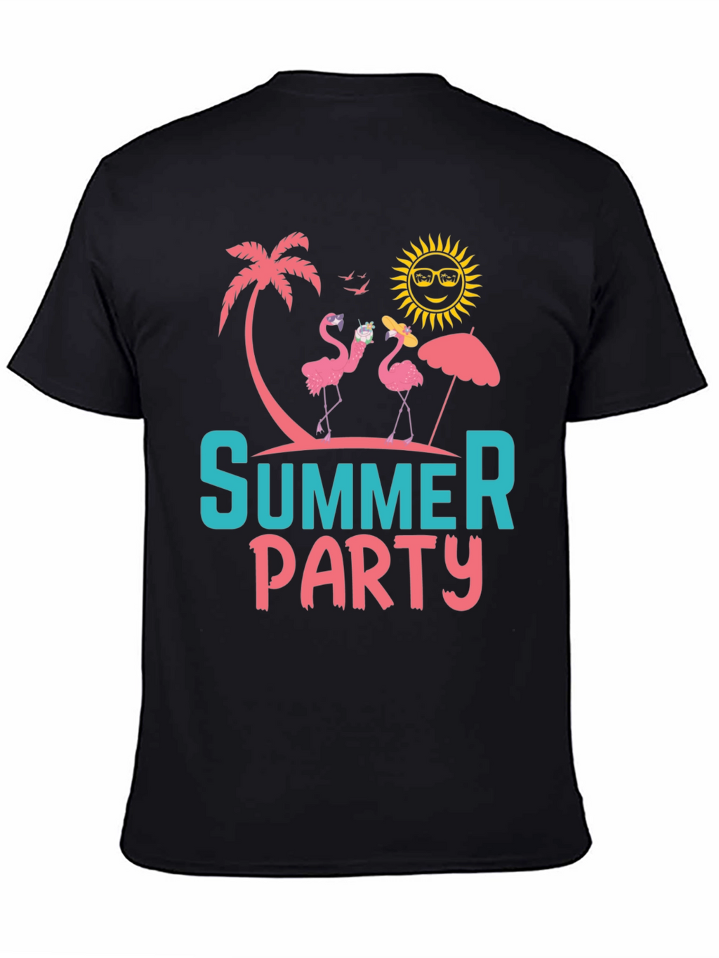Summer Party Flamingo Graphic Tee