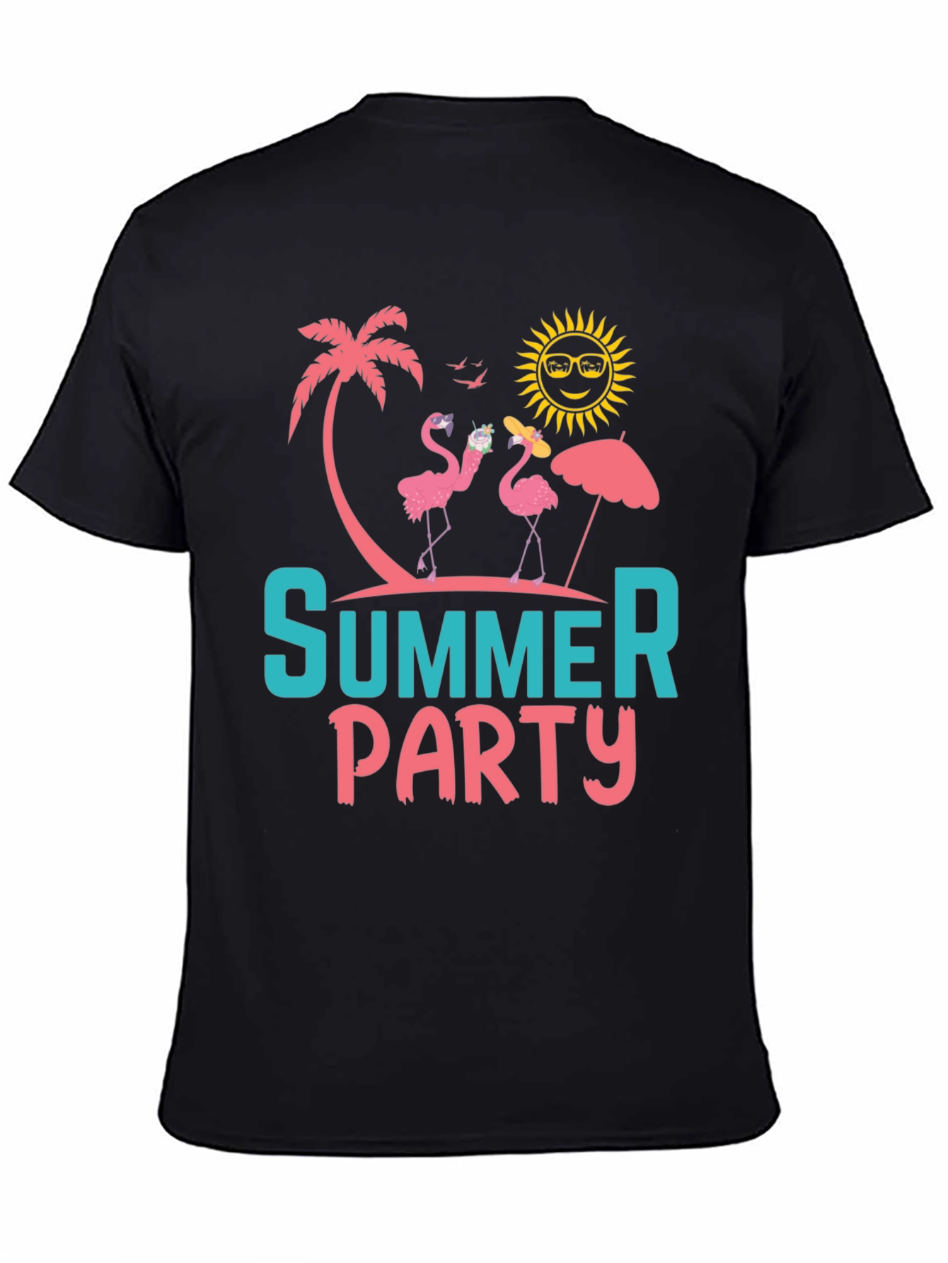 Summer Party Flamingo Graphic Tee