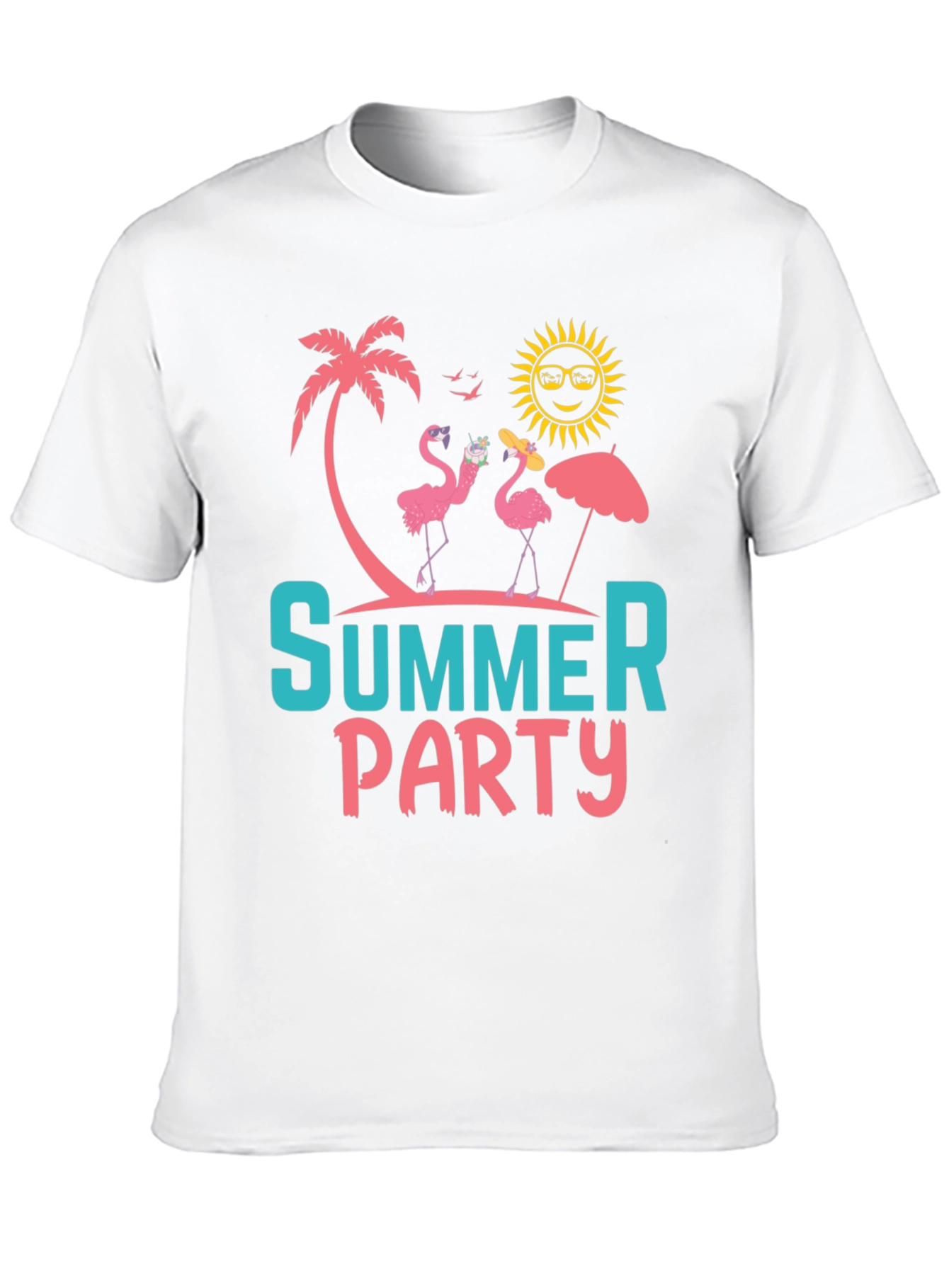 Summer Party Flamingo Graphic Tee