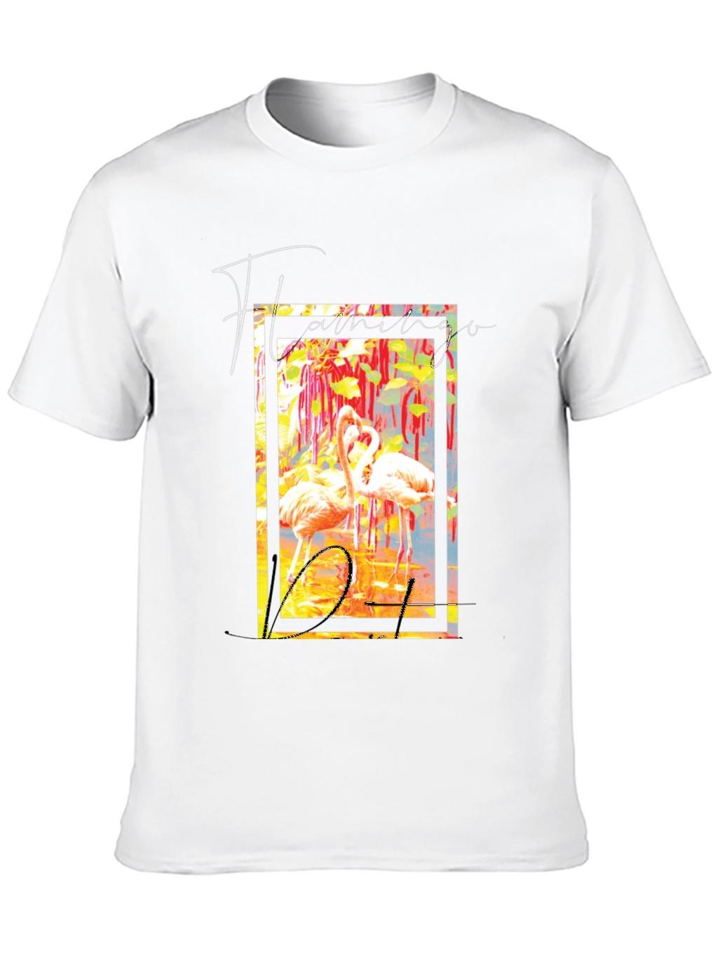 Flamingo District Black Graphic T-Shirt