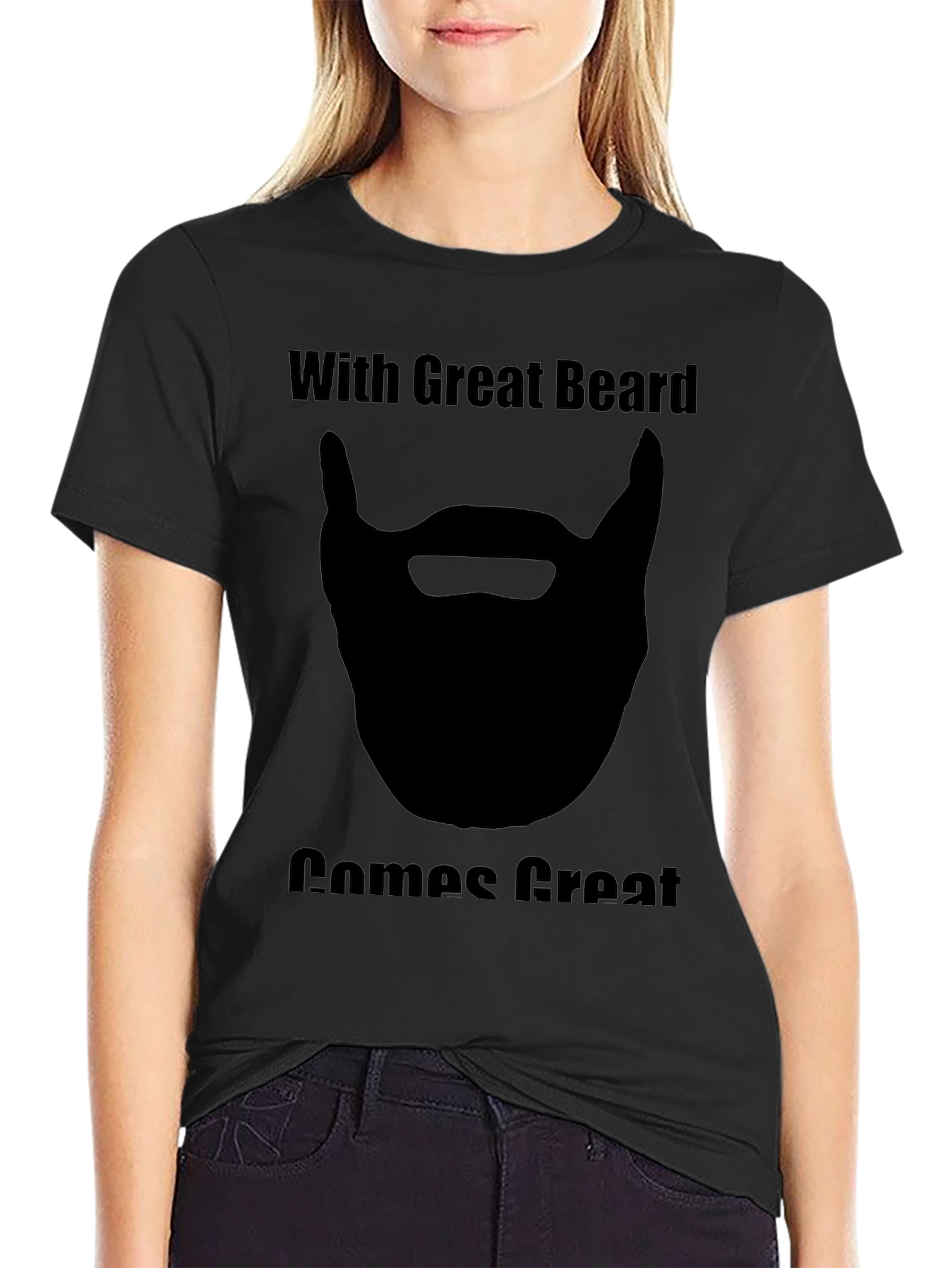 Beard Power T-Shirt - With Great Beard Comes Great Responsibility