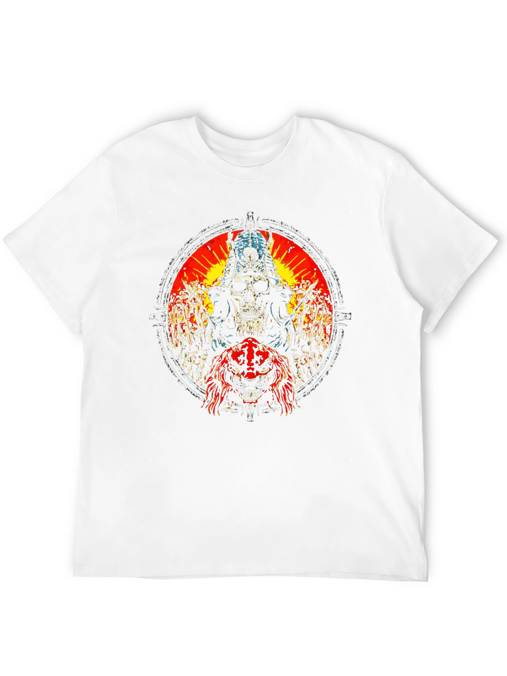 Skull & Beast Graphic Tee - Dark Style