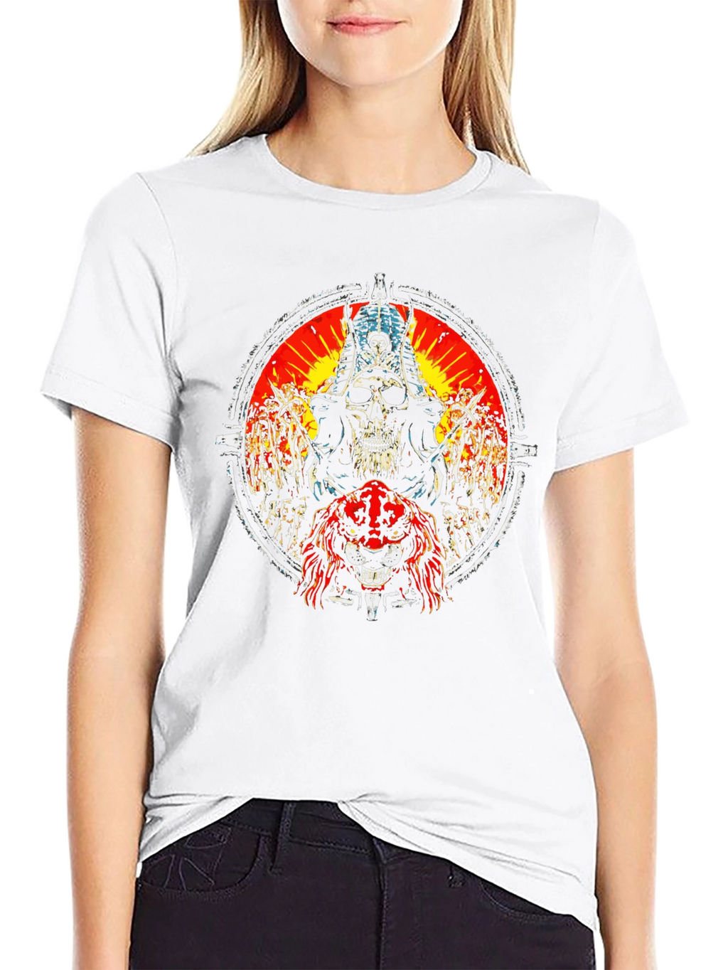 Skull & Beast Graphic Tee - Dark Style