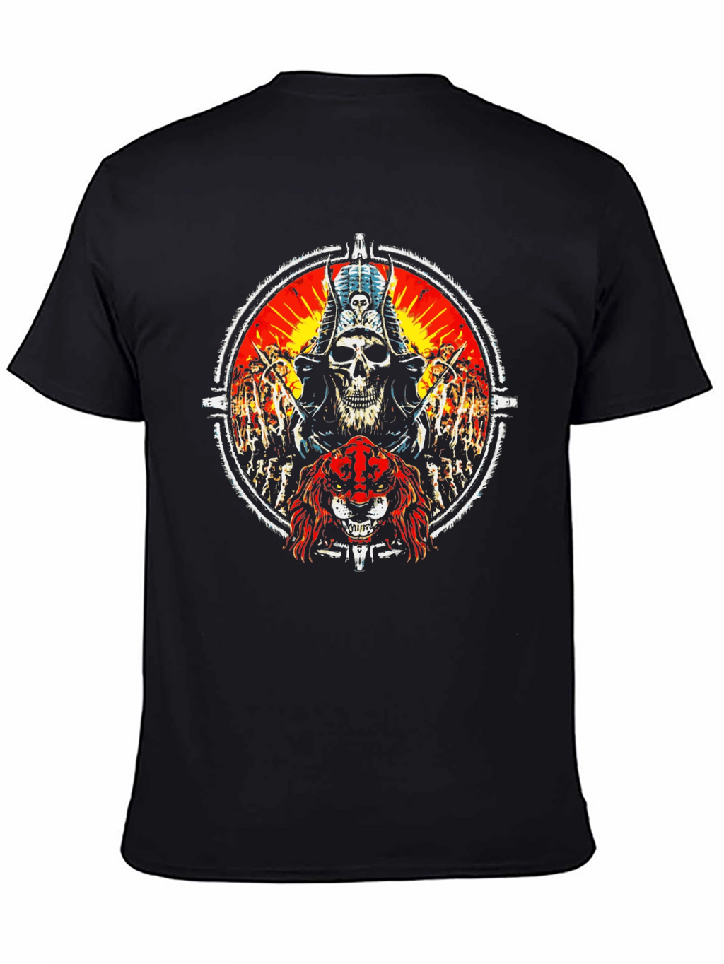 Skull & Beast Graphic Tee - Dark Style