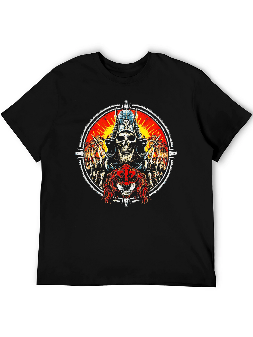 Skull & Beast Graphic Tee - Dark Style