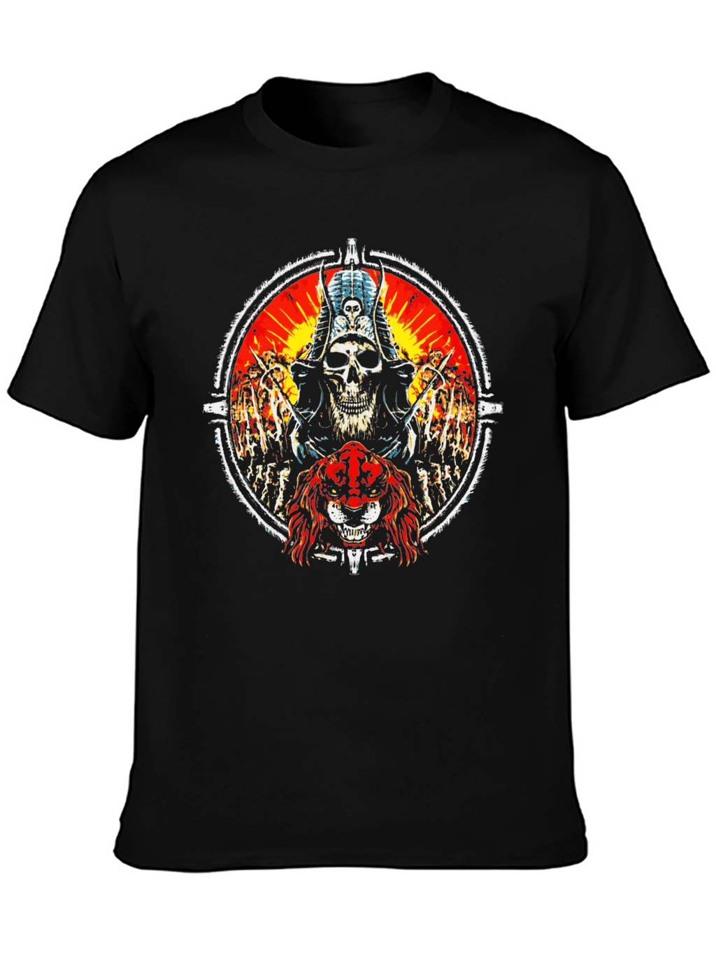 Skull & Beast Graphic Tee - Dark Style