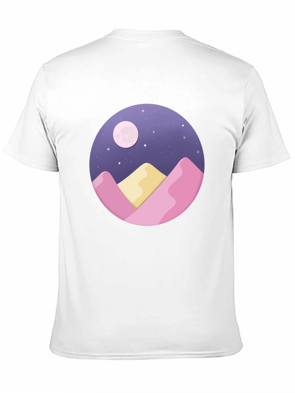 Moonlit Mountain Graphic Tee - Black