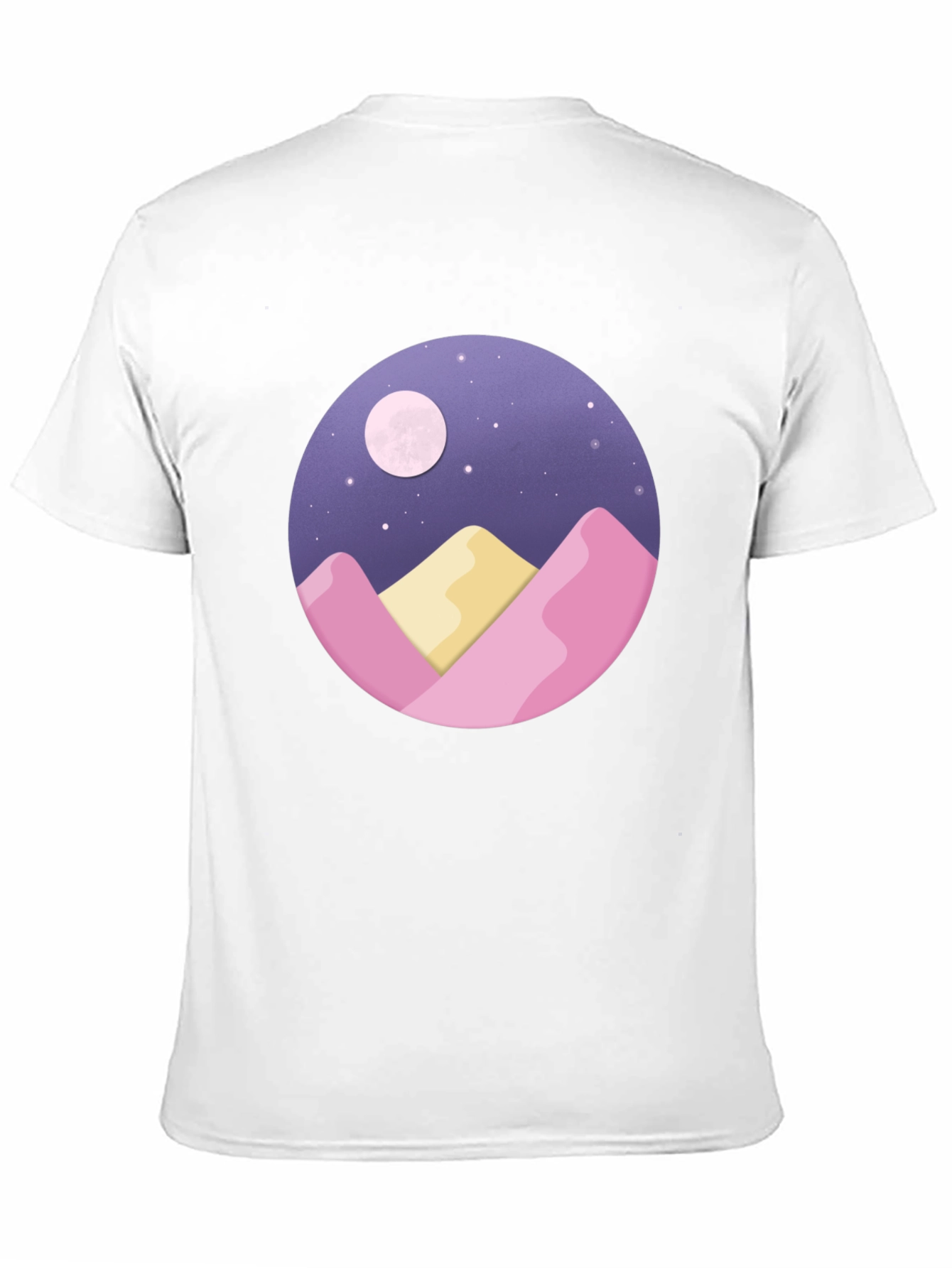 Moonlit Mountain Graphic Tee - Black