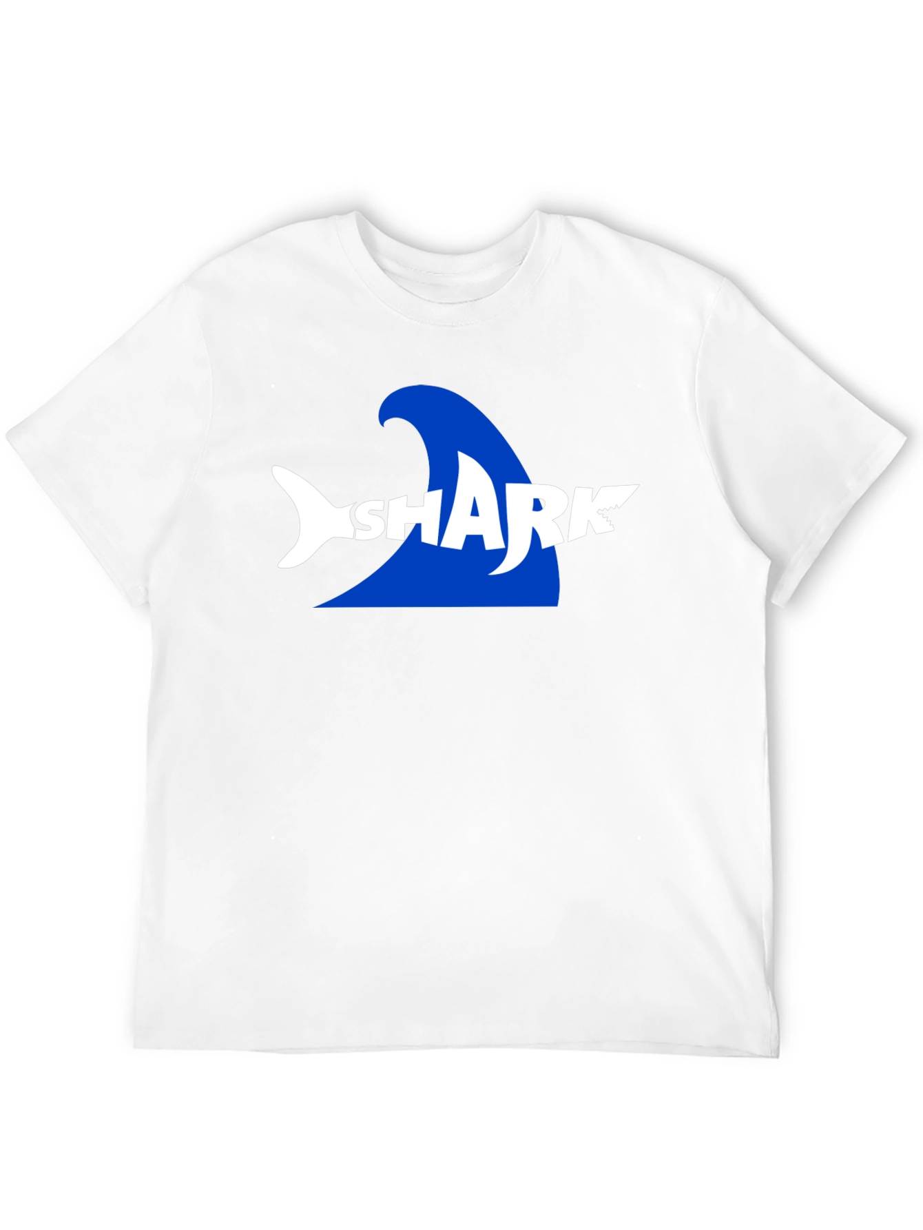 Shark Graphic Print Mens Black T-Shirt
