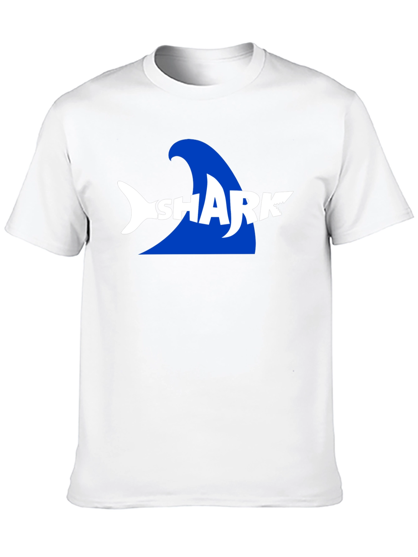 Shark Graphic Print Mens Black T-Shirt