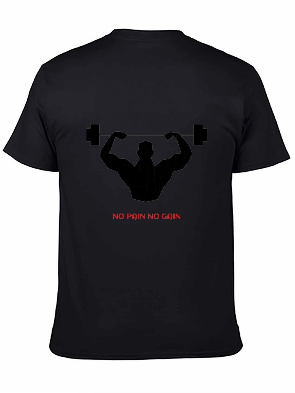 No Pain No Gain Gym T-Shirt - Black