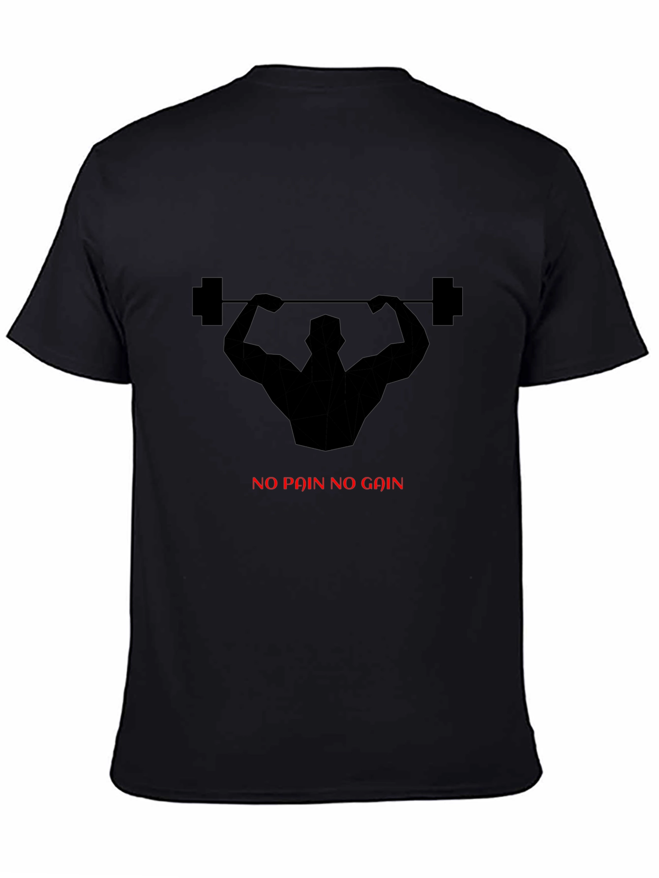 No Pain No Gain Gym T-Shirt - Black