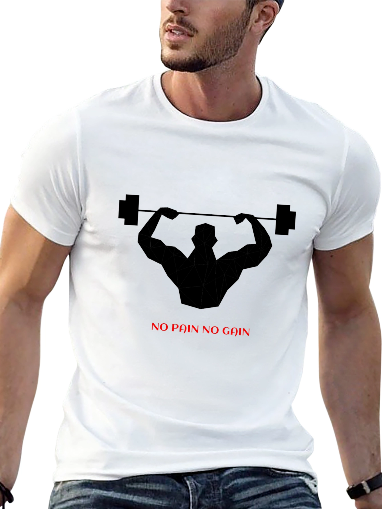 No Pain No Gain Gym T-Shirt - Black
