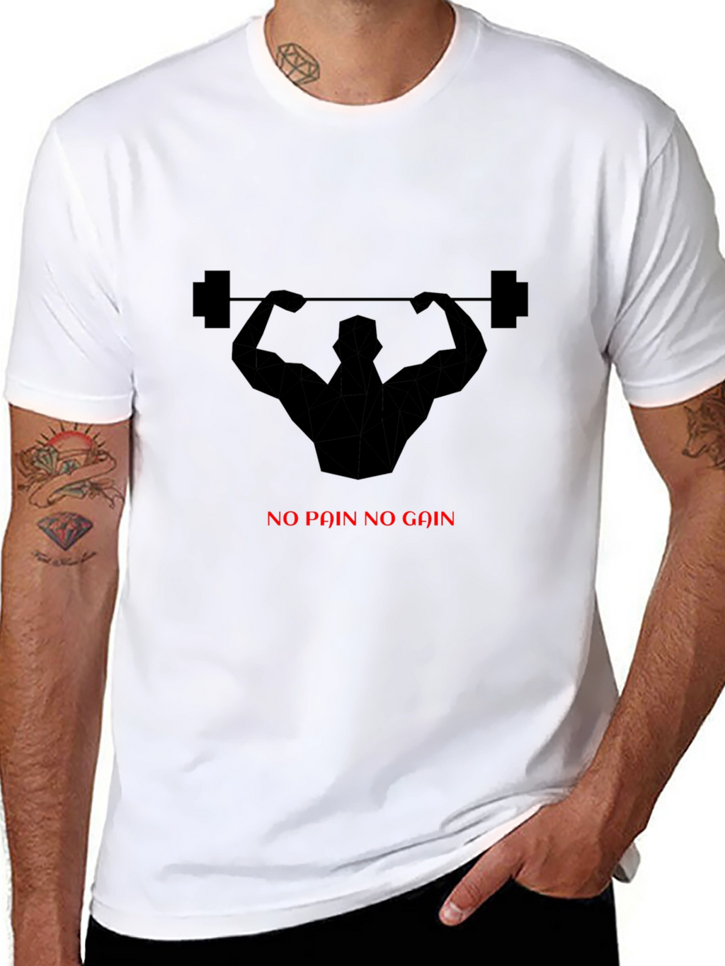 No Pain No Gain Gym T-Shirt - Black