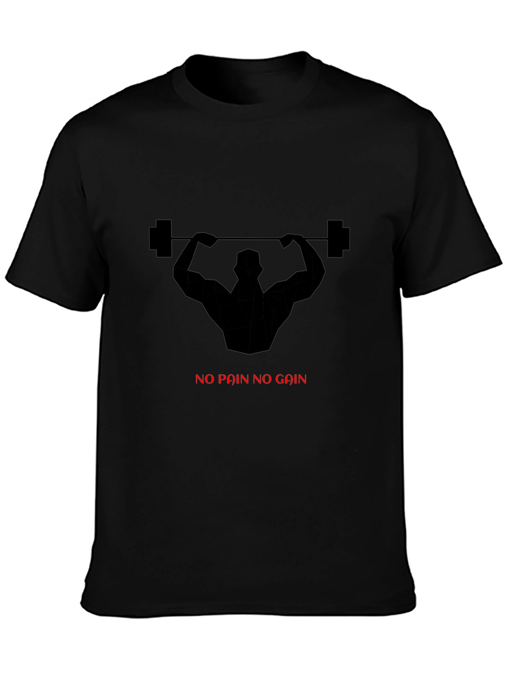 No Pain No Gain Gym T-Shirt - Black