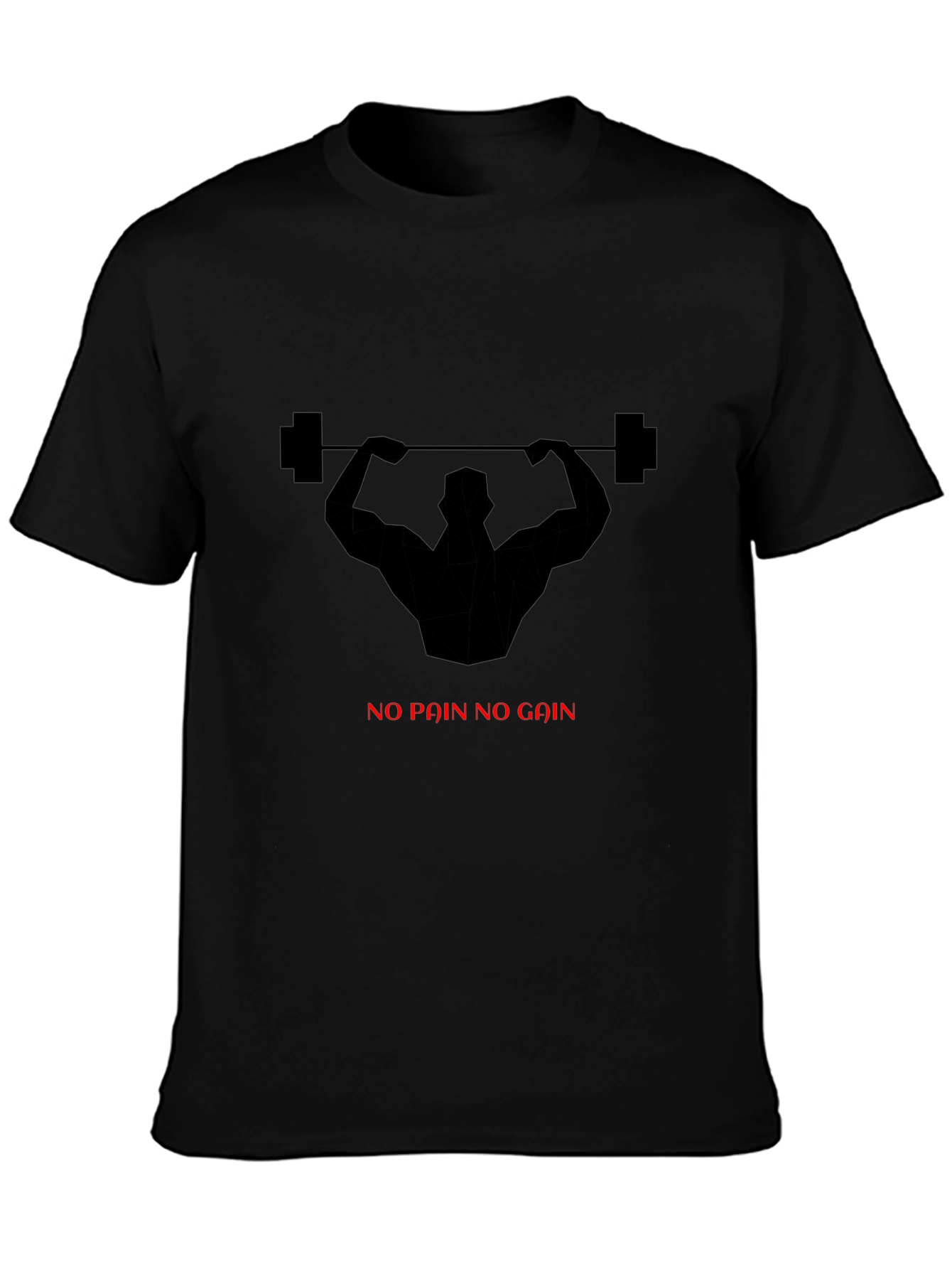 No Pain No Gain Gym T-Shirt - Black