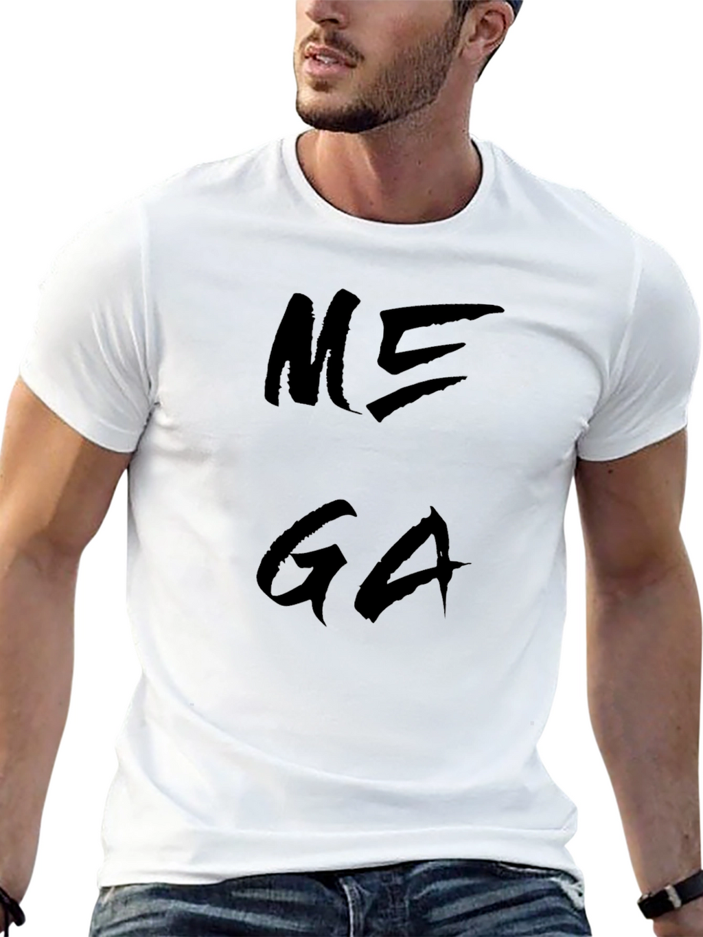 Mega Graphic Black T-Shirt