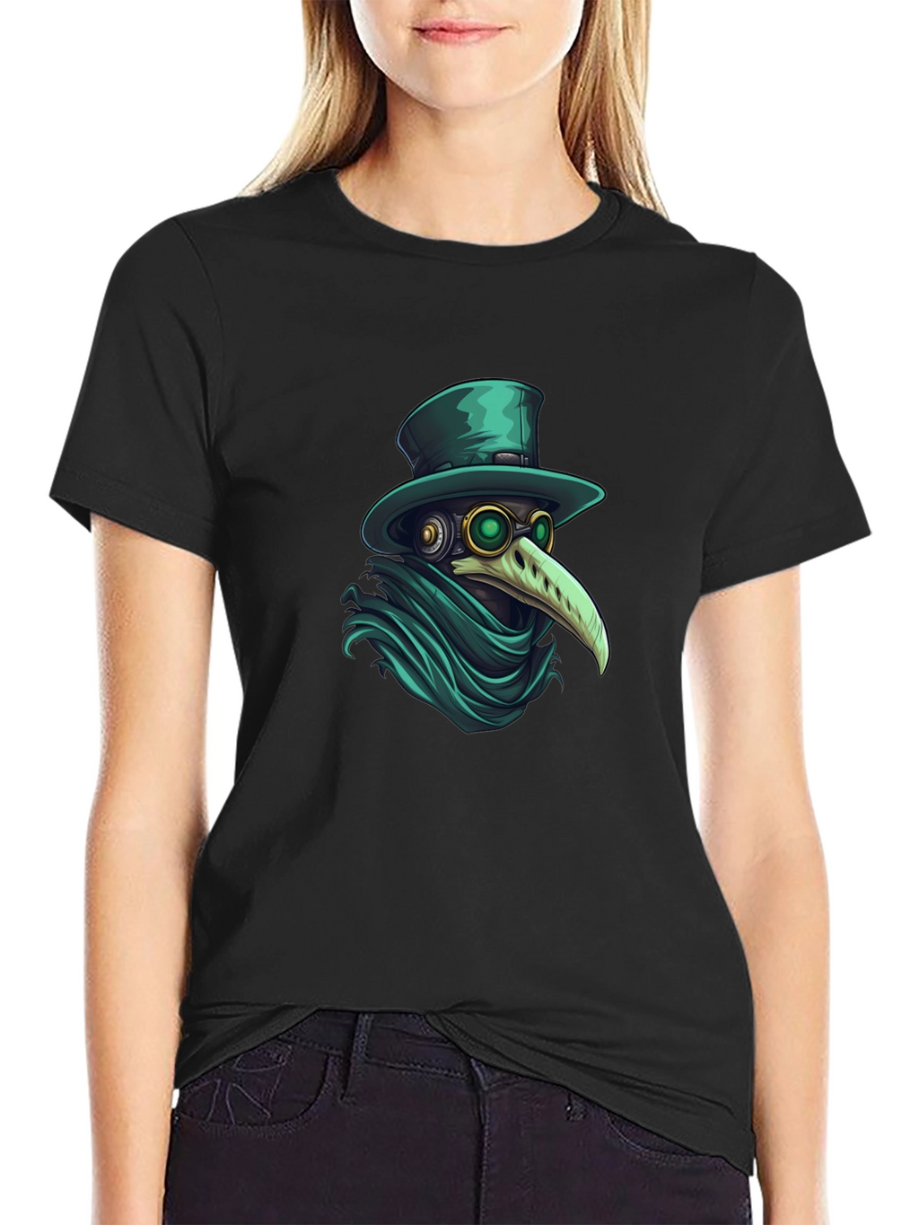Plague Doctor Graphic Tee - Stylish Unisex T-Shirt