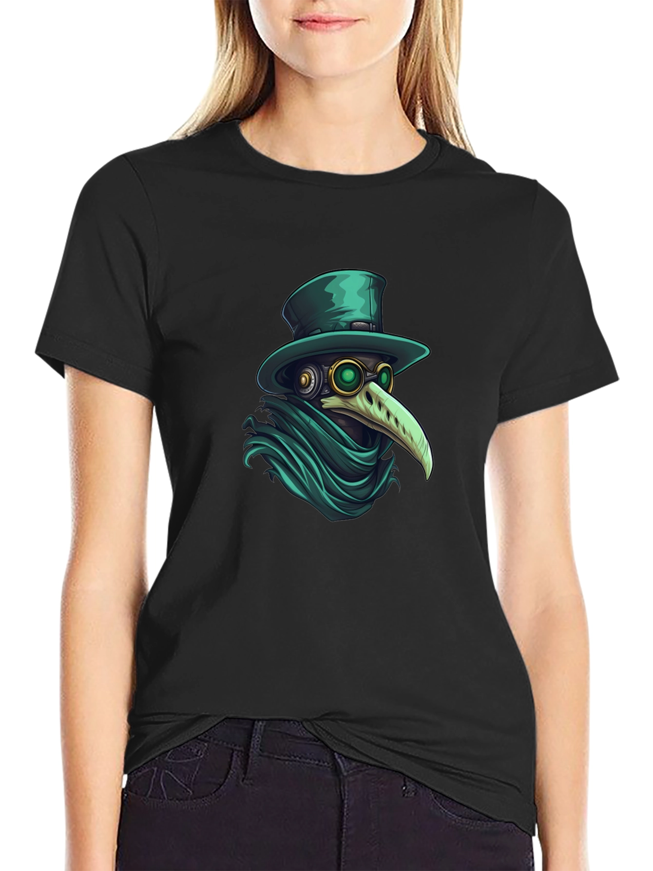 Plague Doctor Graphic Tee - Stylish Unisex T-Shirt