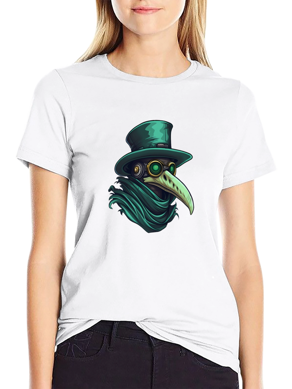Plague Doctor Graphic Tee - Stylish Unisex T-Shirt