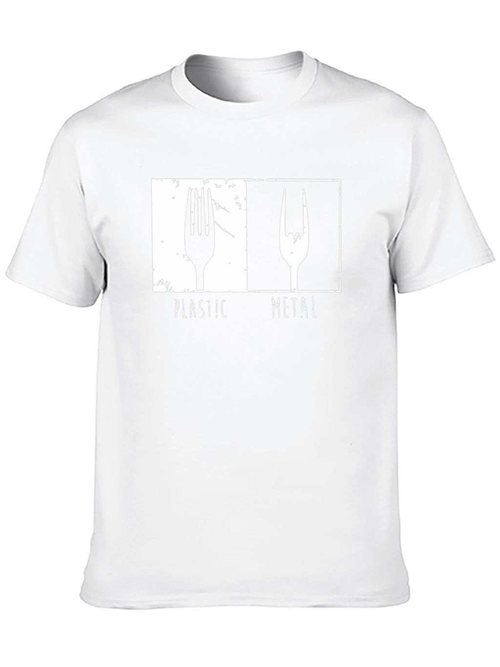 Plastic Metal Fork Graphic Tee