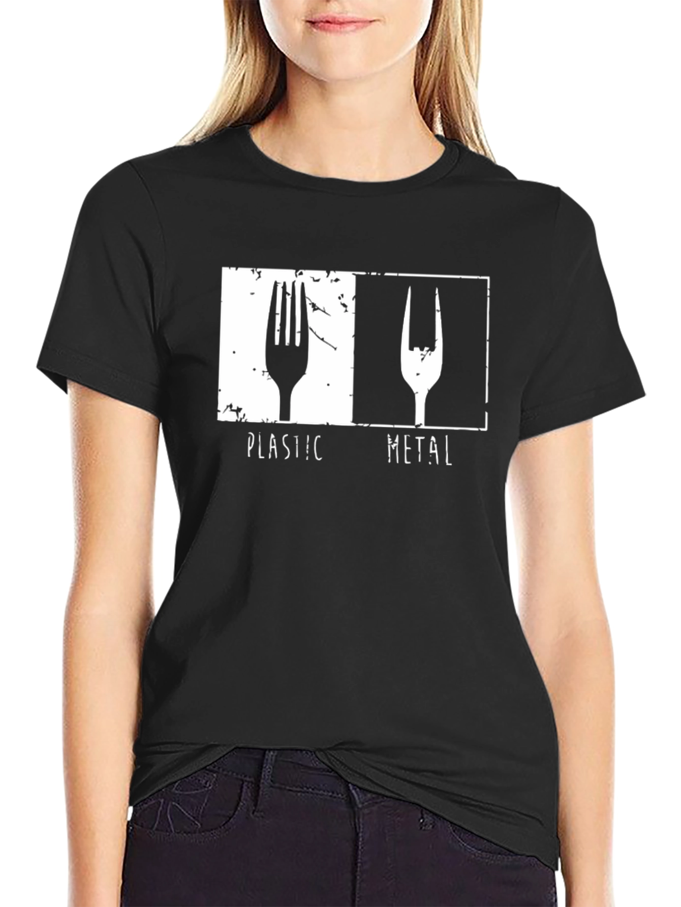 Plastic Metal Fork Graphic Tee