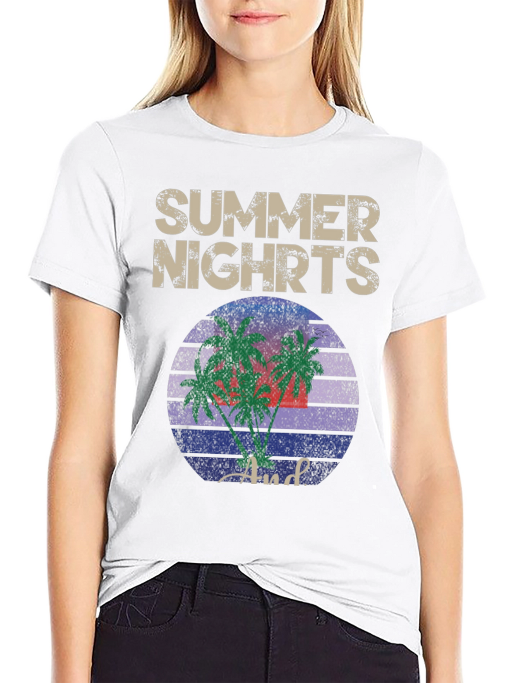 Summer Nights Palm Tee
