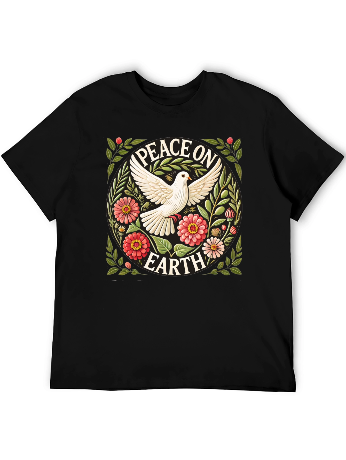 Peace on Earth Dove Graphic T-Shirt
