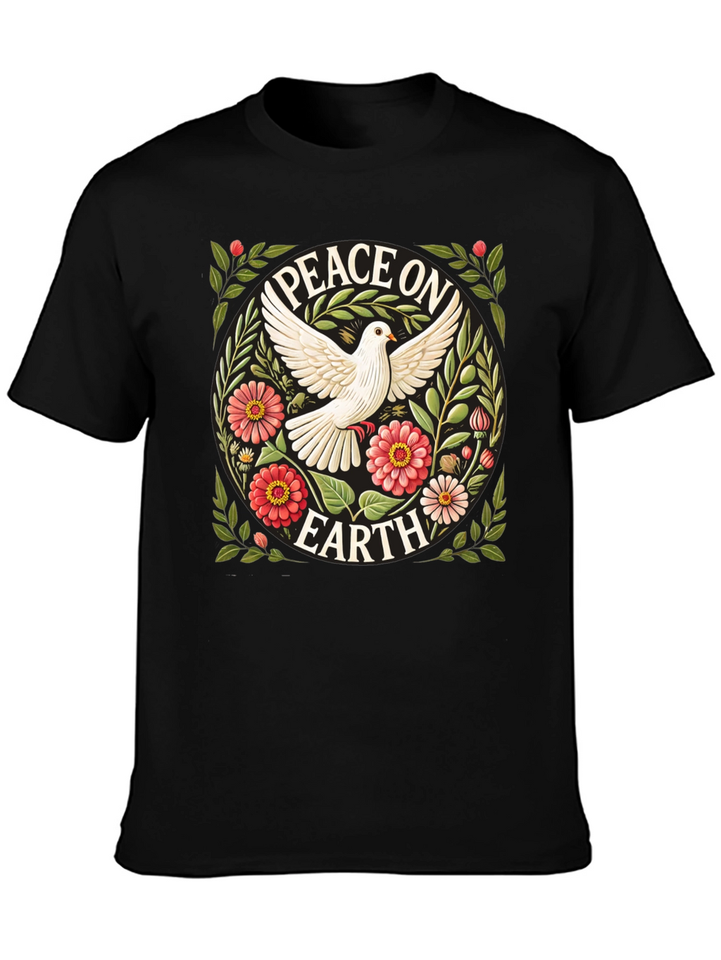 Peace on Earth Dove Graphic T-Shirt