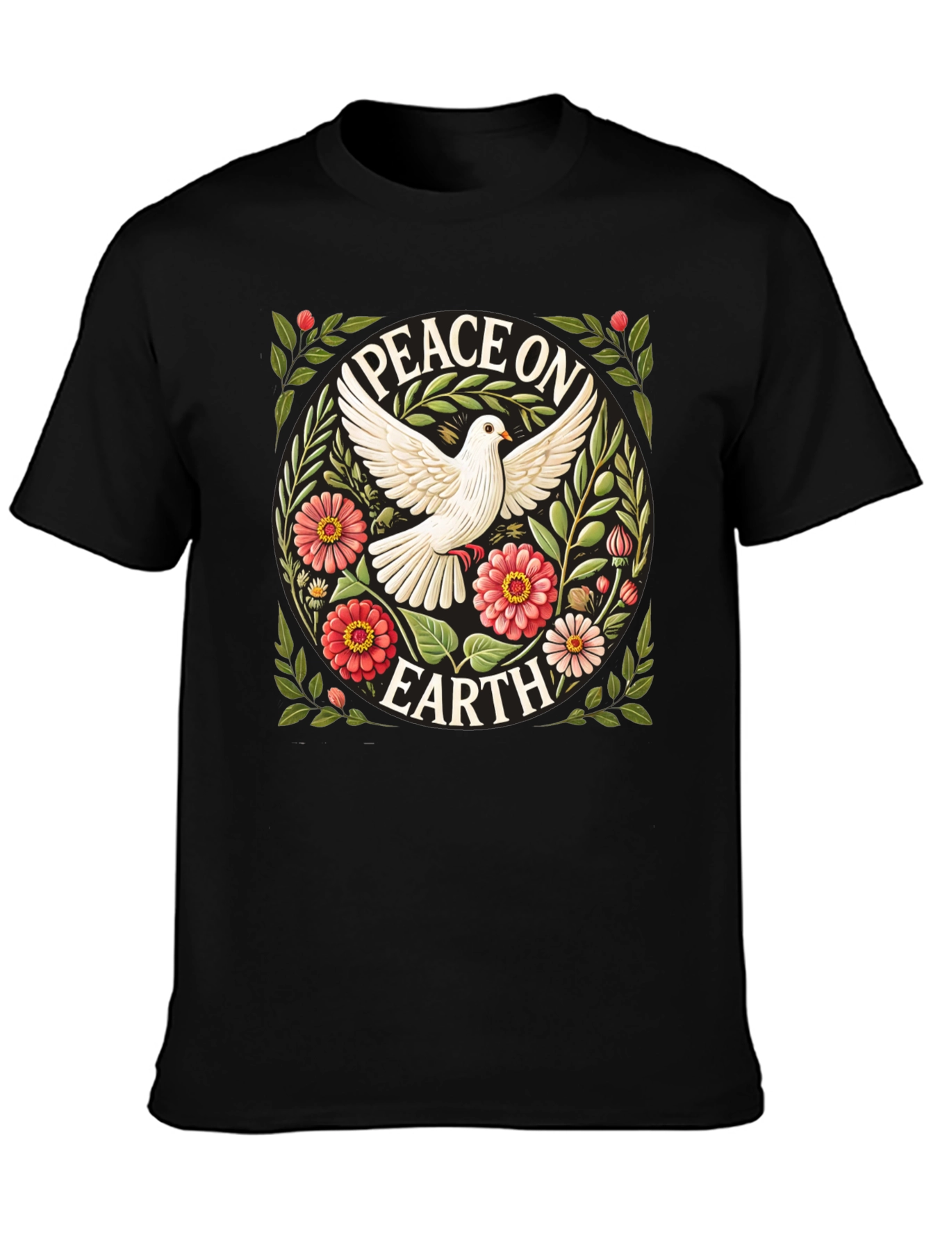 Peace on Earth Dove Graphic T-Shirt